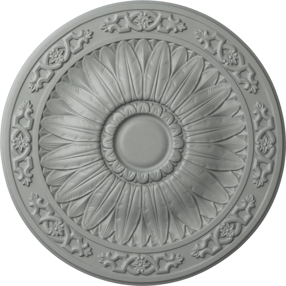 Ekena Millwork 20 1/4"OD x 1 1/2"P Lunel Ceiling Medallion (Fits Canopies up to 3 3/4")