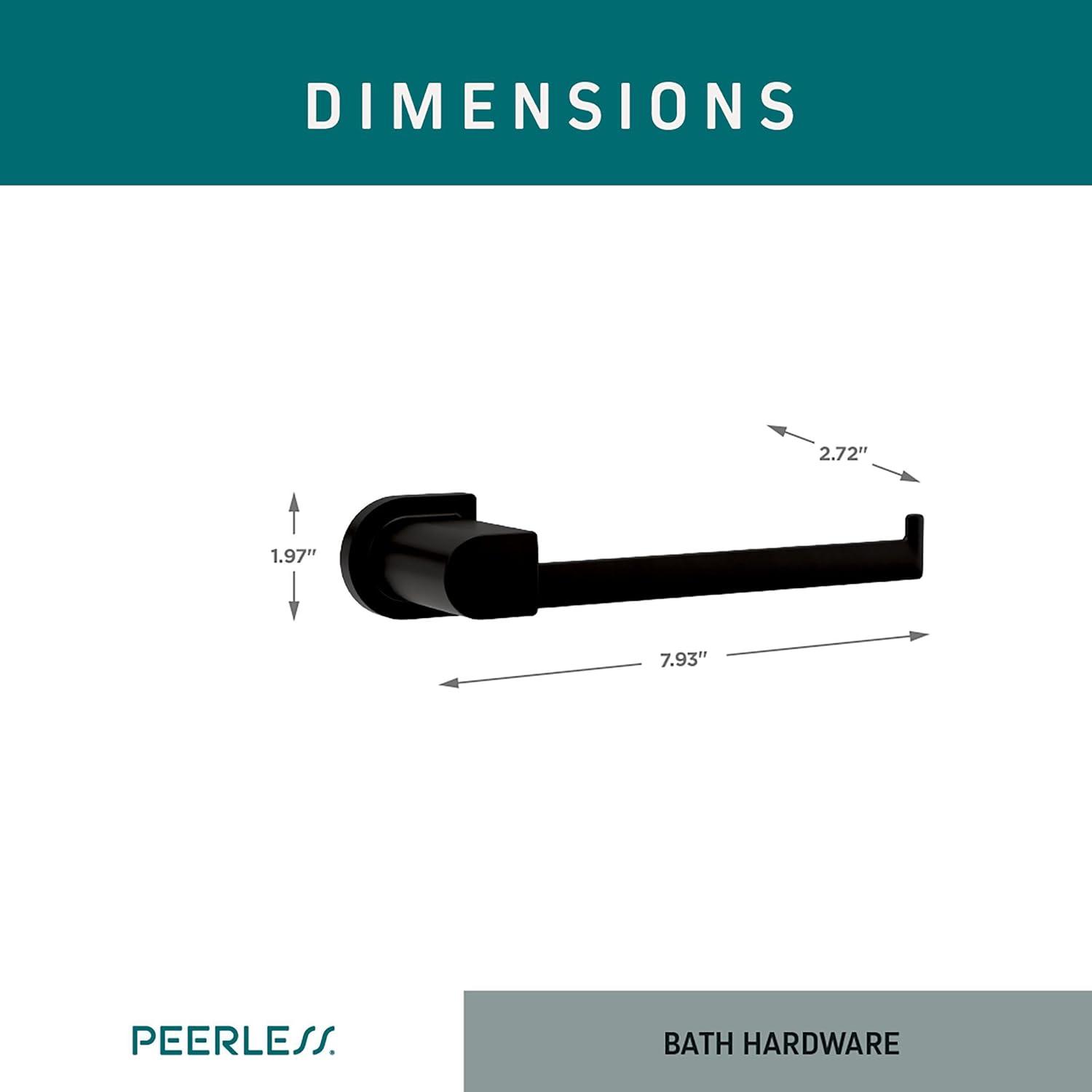 Matte Black Modern Wall Mount Toilet Paper Holder