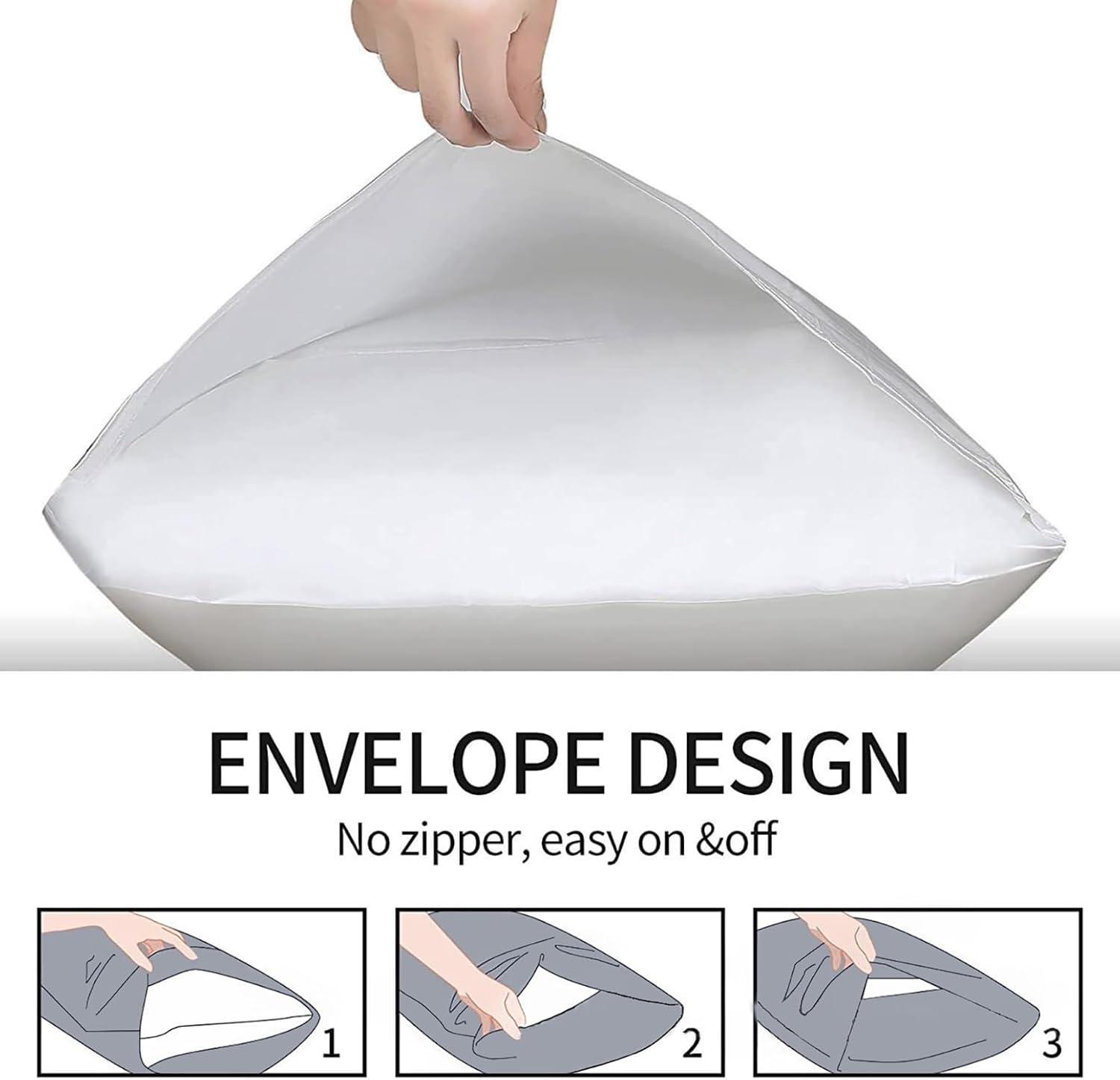 Bare Home Microfiber Pillowcase Set Envelope Closure