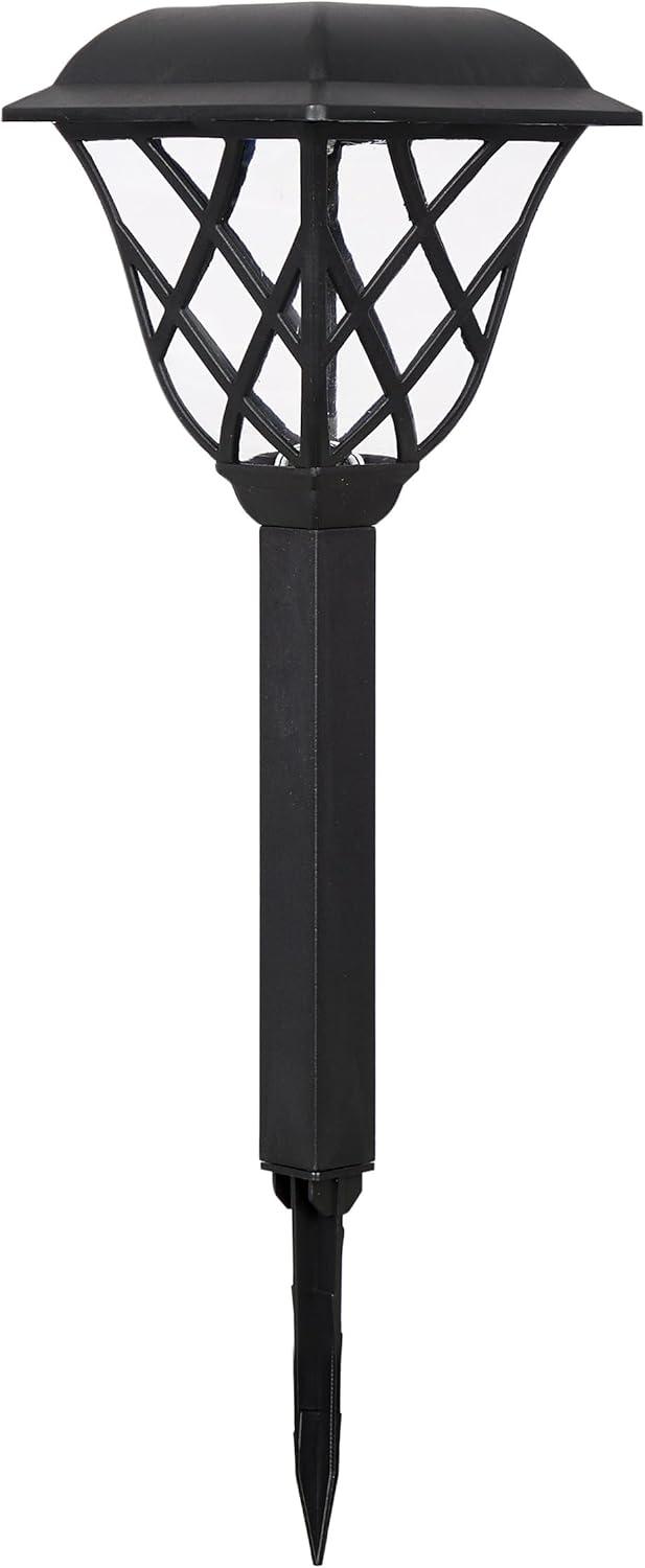 16"H Stainless Steel Solar LED Stakes (Set of 4)