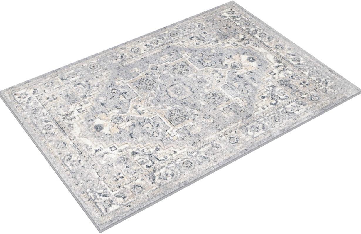 Nuloom Gena Distressed Transitional Medallion Indoor Area Rug