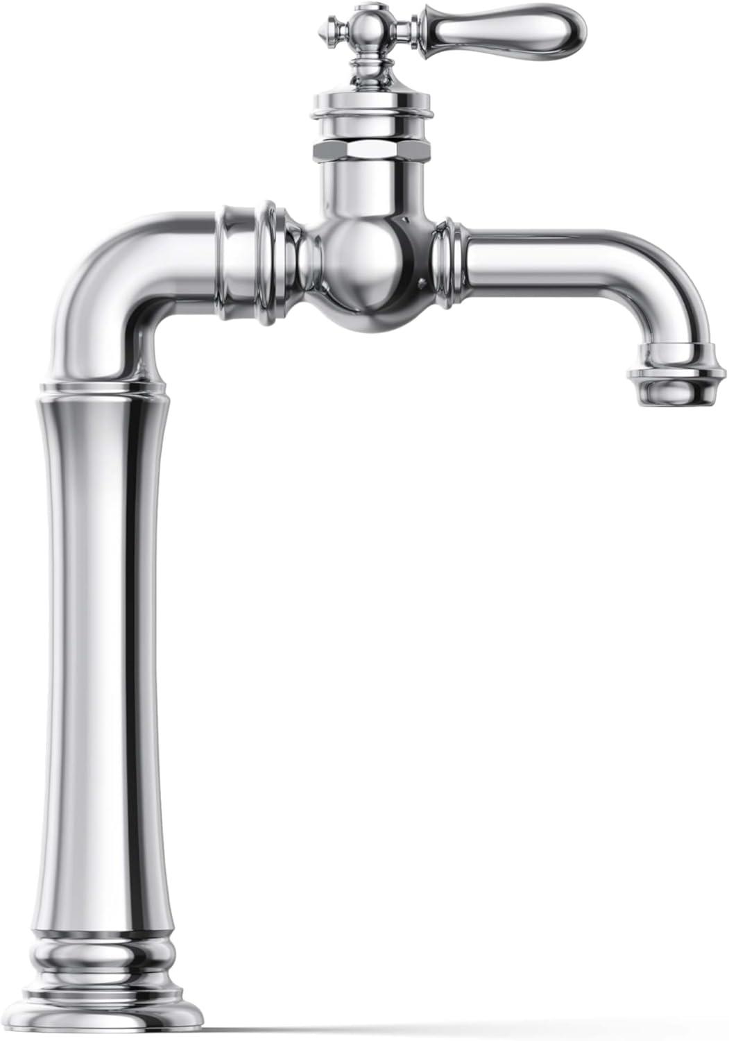 Artifacts Gentleman's Single Hole Bathroom Faucet with Drain Assemby