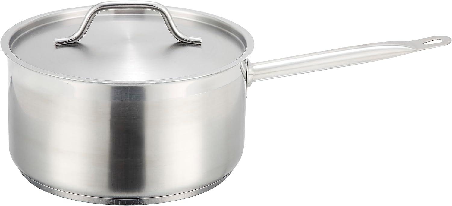 Stainless Steel 4.5 Quart Sauce Pan with Lid