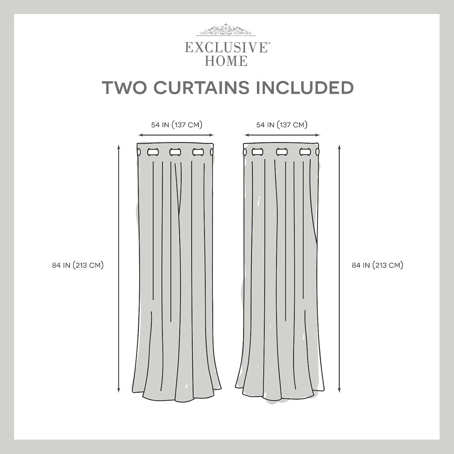 Cresendo Polyester Room Darkening Curtain Pair (Set of 2)