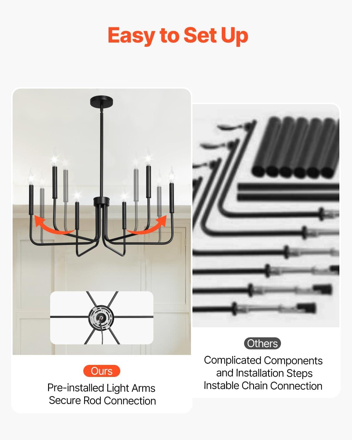 Wrought Studio™ Dimmable Linear Pendant Light 20W 47in LED Linear Light Fixture Chandelier