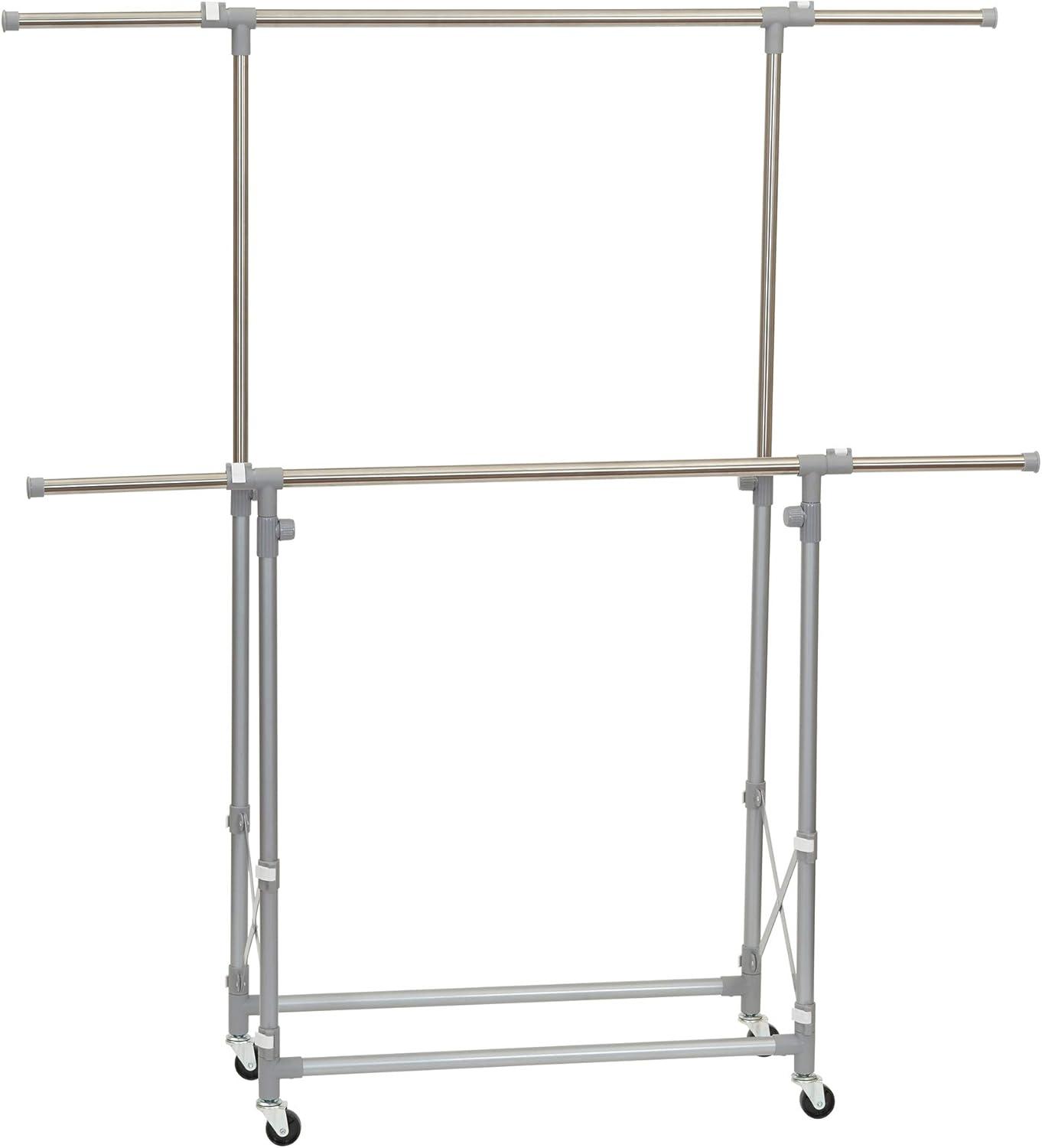 Household Essentials 52'' Dual Arm Adjustable Folding Garment Rack