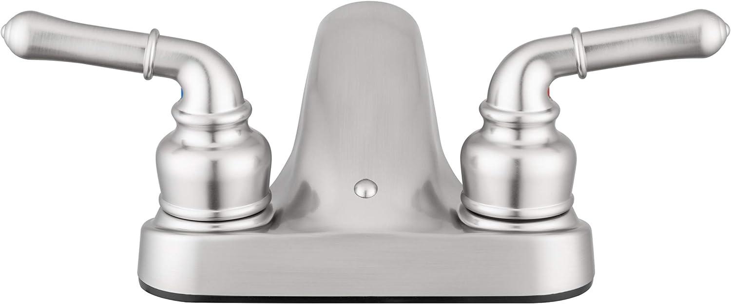 Pacific Bay Lynden Bathroom Sink Faucet Metal-Plated ABS Water Faucet, Brushed Satin Nickel