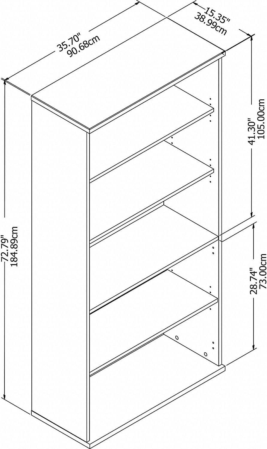 Studio C 73" H x 36" W Bookcase