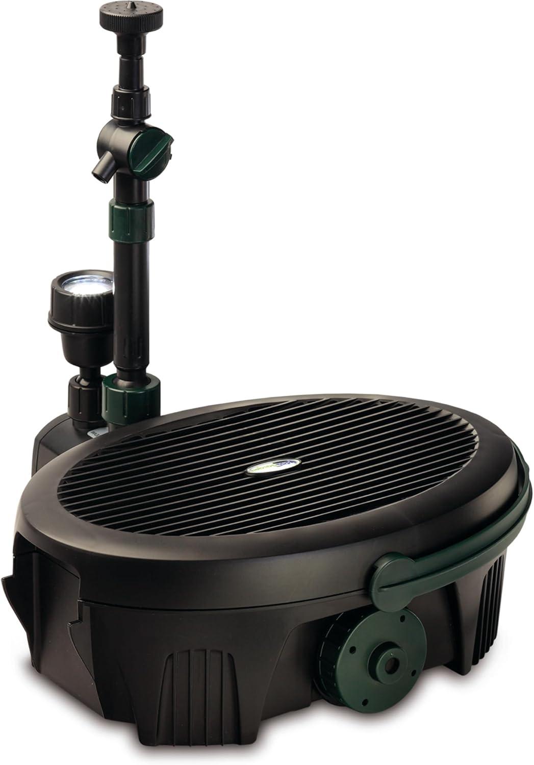 Black and Green All-in-One Pond Water Pump Filter