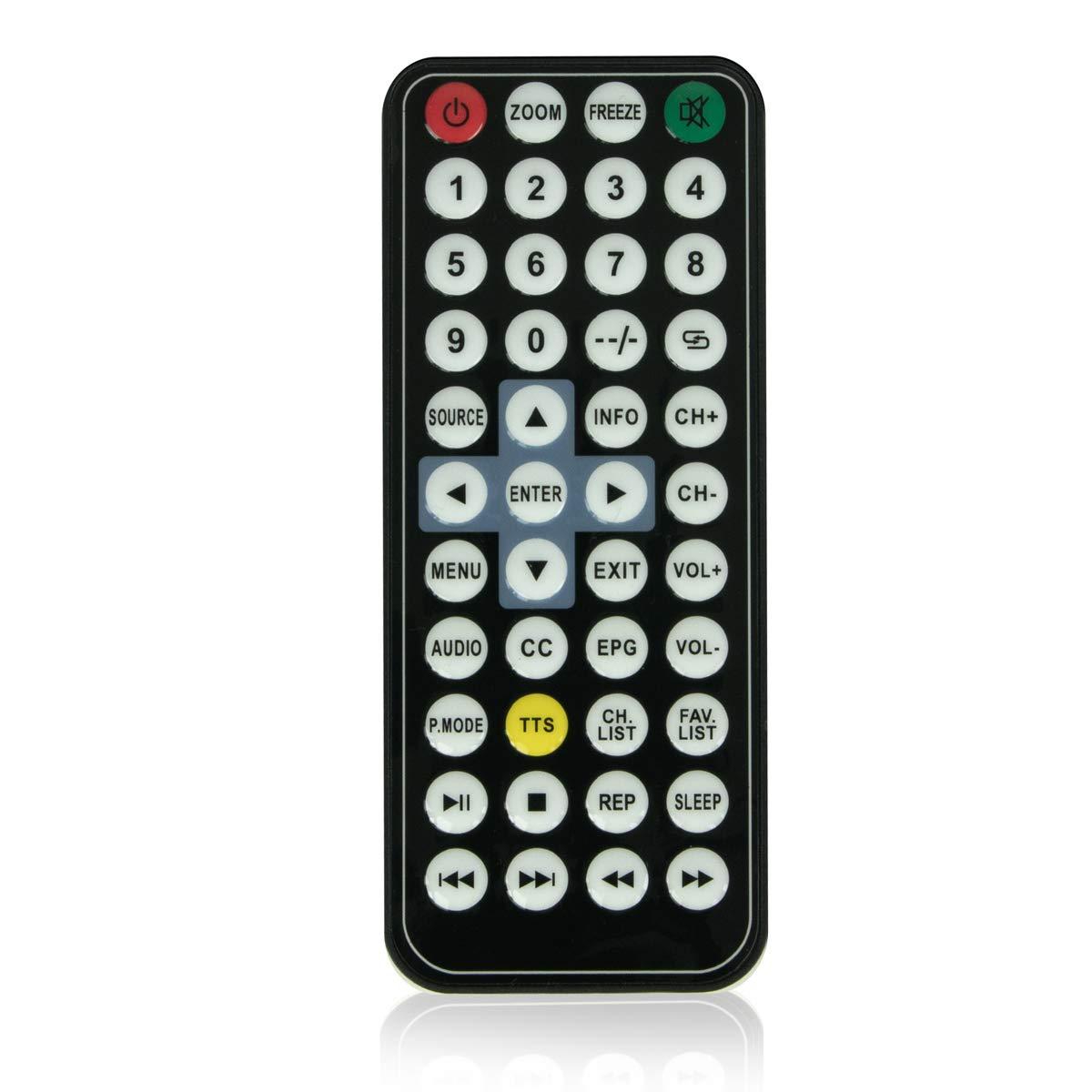 Tyler TTV704-9 Inch,  Portable Widescreen LCD TV with Detachable Antennas, USB/SD Card Slot, Built in Digital Tuner, and AV Inputs
