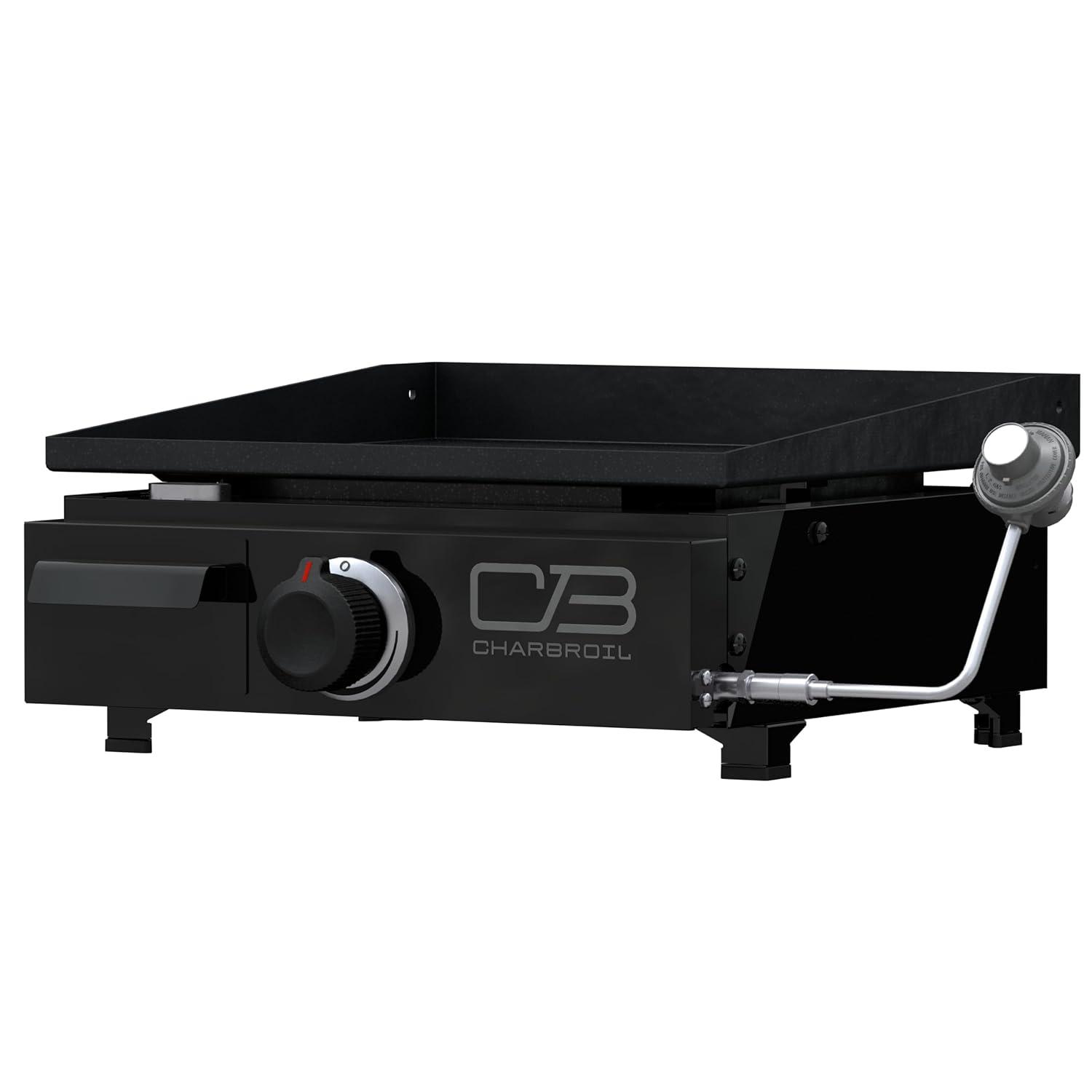 Charbroil Performance Series 17" Portable Flat Top Gas Griddle, Black