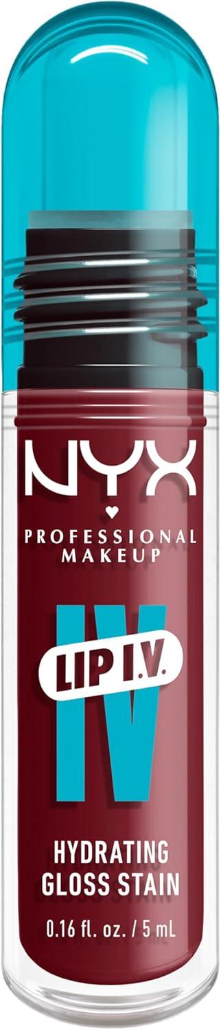 NYX Professional Makeup Lip IV Hydrating Lip Gloss Stain - Drippin in Rose - 0.16 fl oz