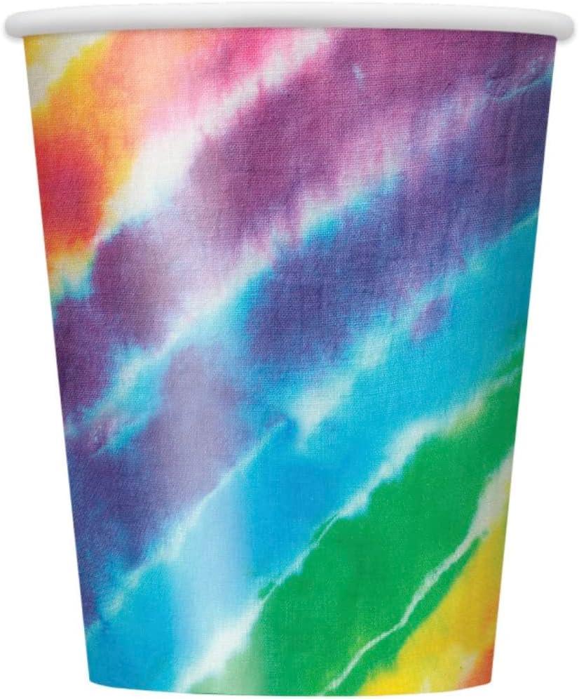 Unique Tie Dye Party Cups, 8ct, 9 oz, Multi