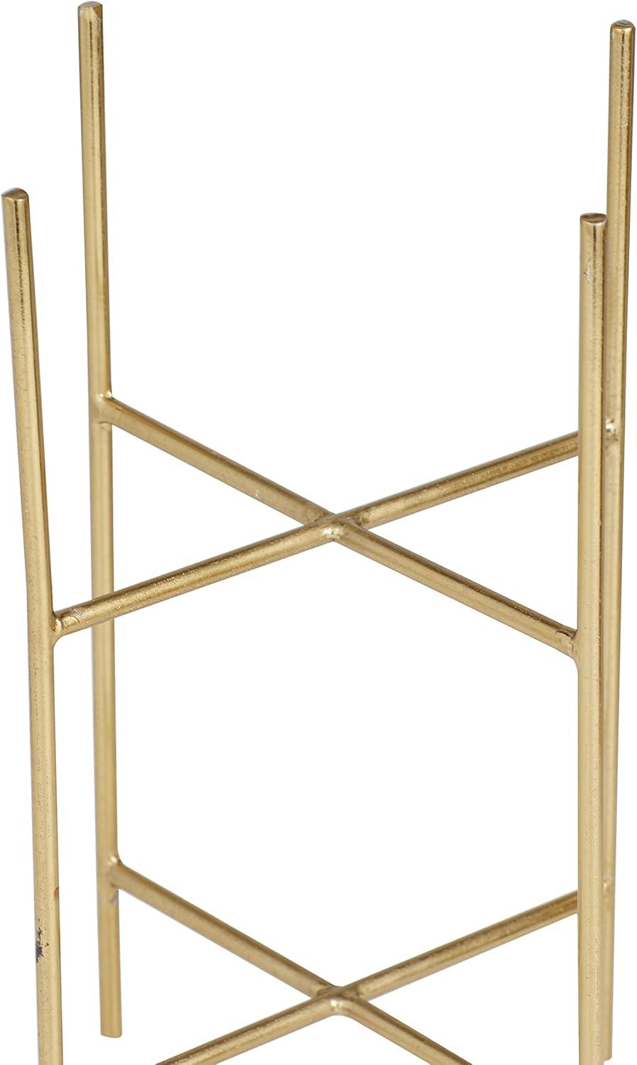 CosmoLiving by Cosmopolitan 2 - Piece Metal Dome Indoor Outdoor Planter with Removable Stand Set