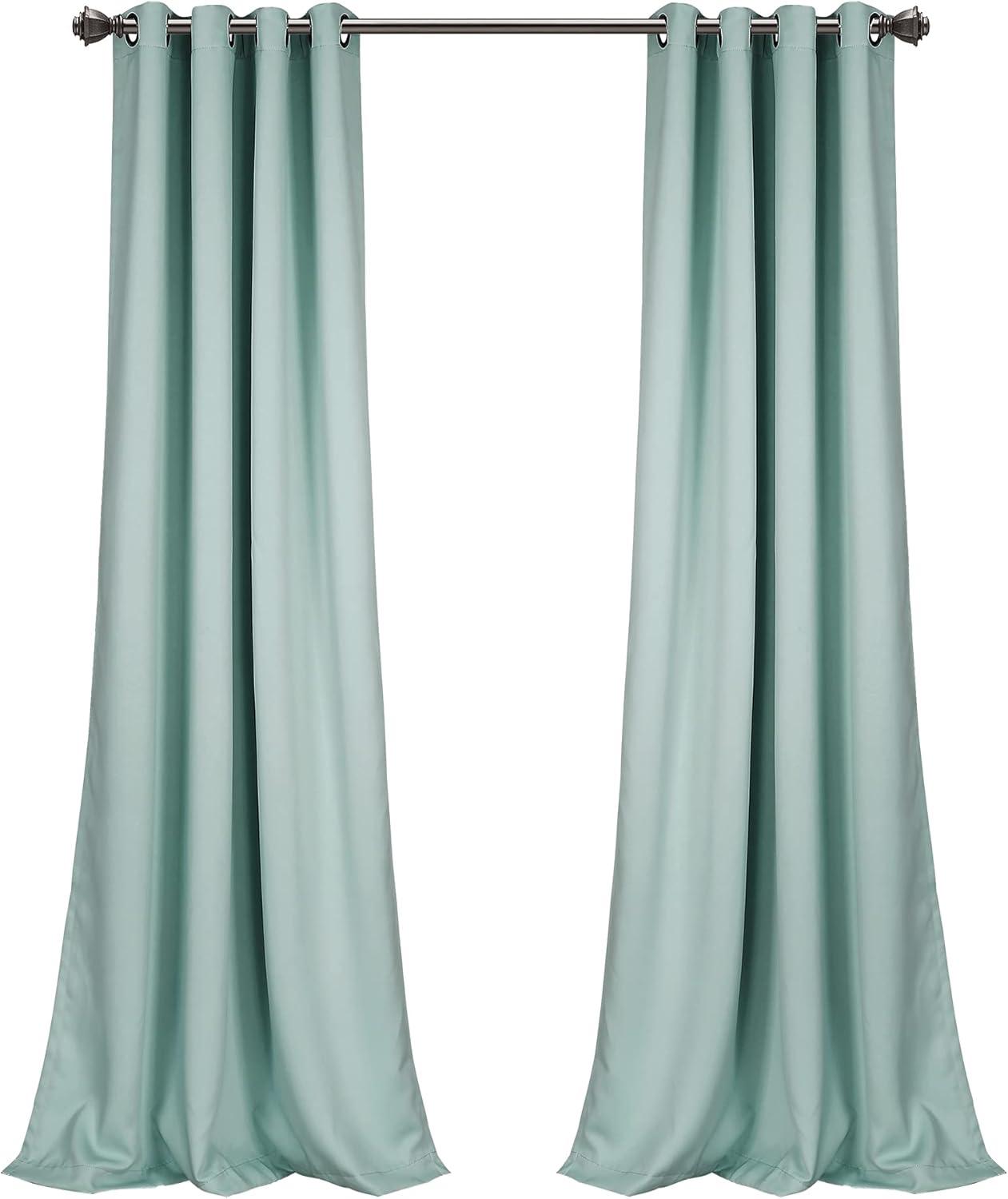 Insulated Polyester Blackout Curtain Pair