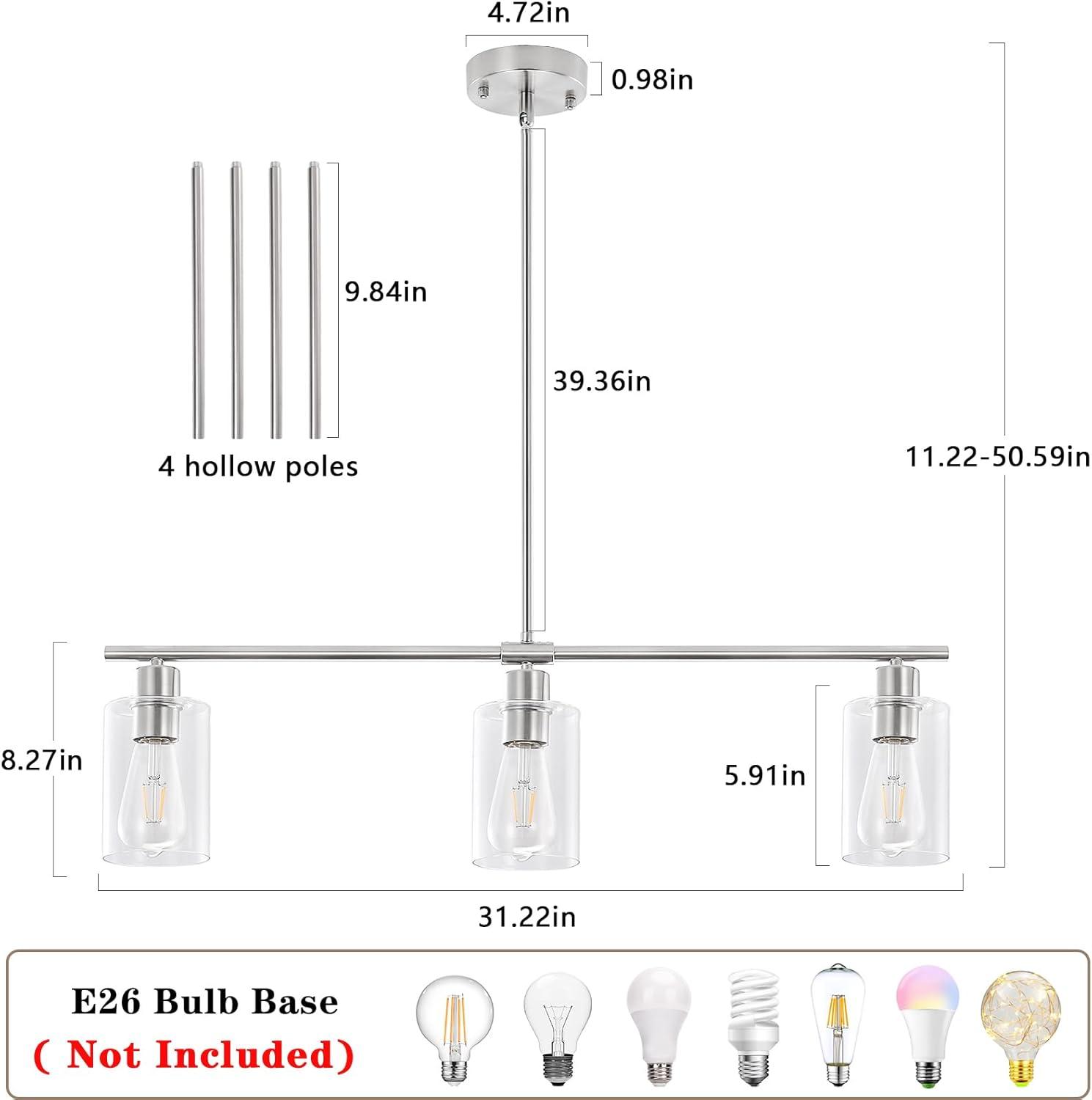 Vikaey Metal Black Chandelier, 12-Light Farmhouse Classic Candle Ceiling Hanging Light Fixture, Rustic Pendant Lighting for Kitchen Island, Dining Room, Living Room, Stair, UL Listed