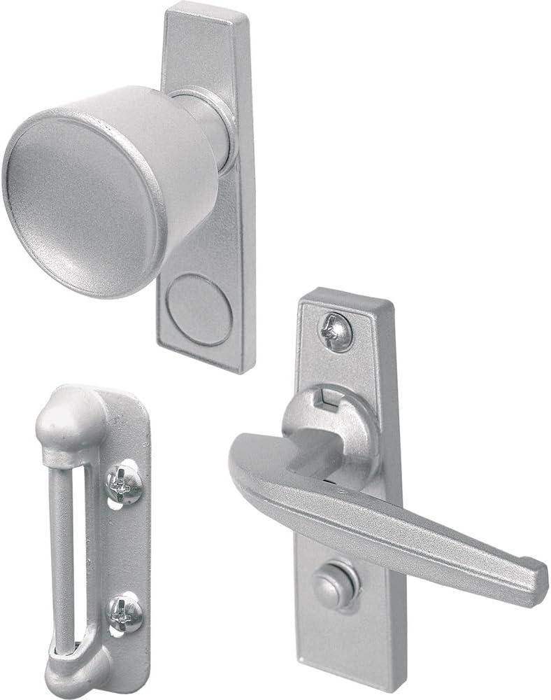 Prime Line K 5000 Screen & Storm Door Tulip Knob & Latch Set, Aluminum