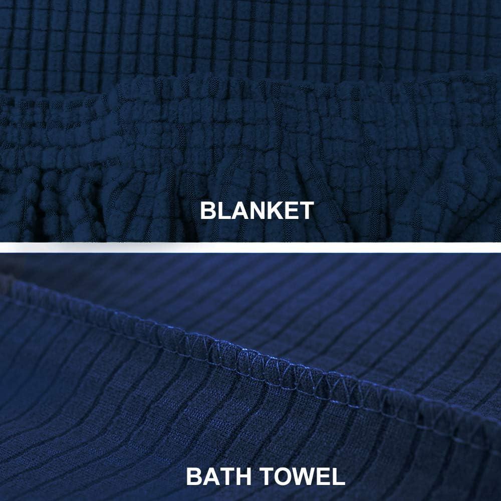 Chair Covers for Dining Room 4 Pack Navy Blue Chair Covers Super Fit Washable Kitchen Chair Protector Cover for Dining Room, Hotel, Ceremony