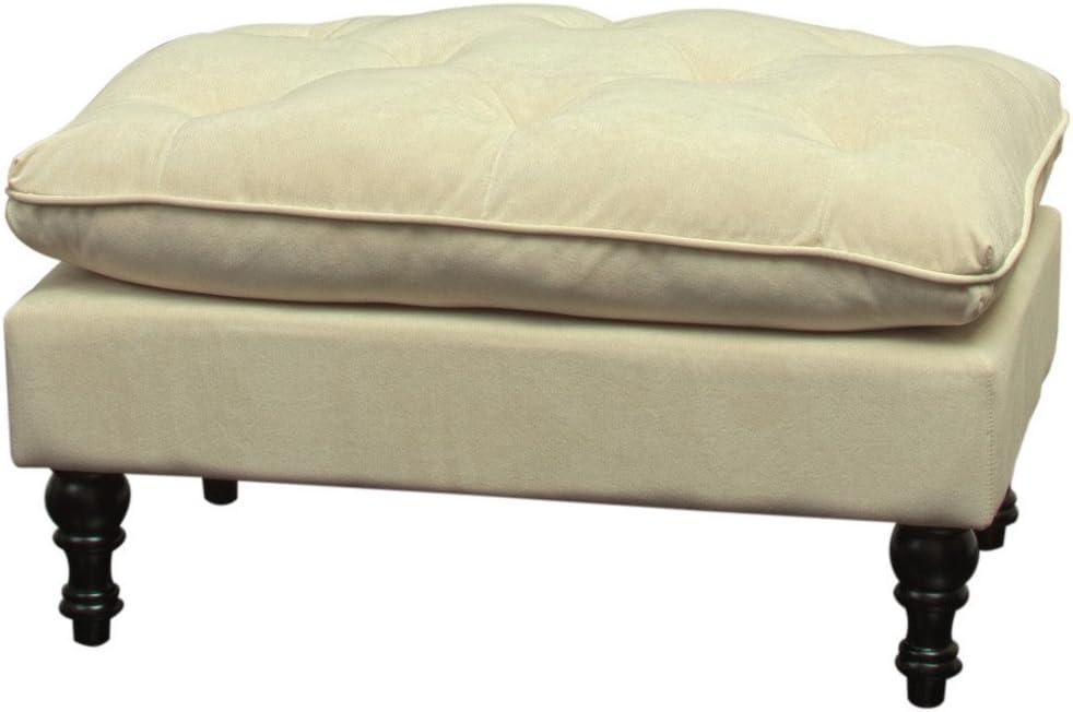 GDFStudio Jeremy Contemporary Fabric Tufted Pillow Top Ottoman