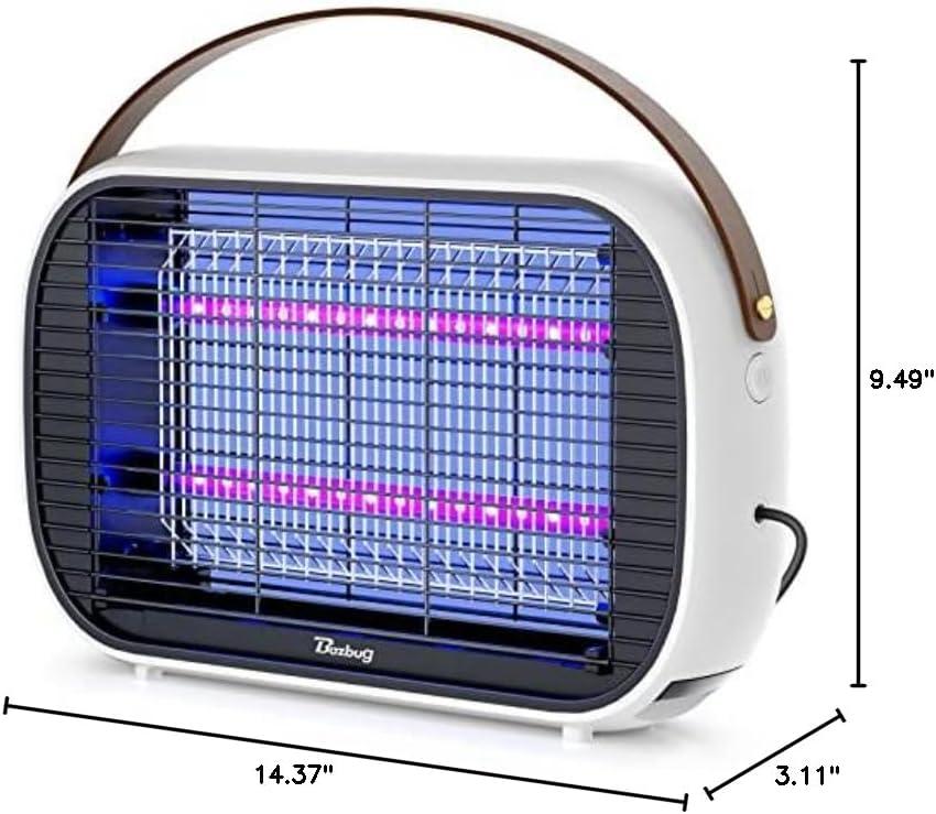 Buzbug LED Bug Zapper Indoor, 10 Years Lifespan Lamp Sustainable Less Power, Durable High-Voltage Electric Mosquito Zapper, Fly Trap Mosquito Trap, Fly Killer -MA015B