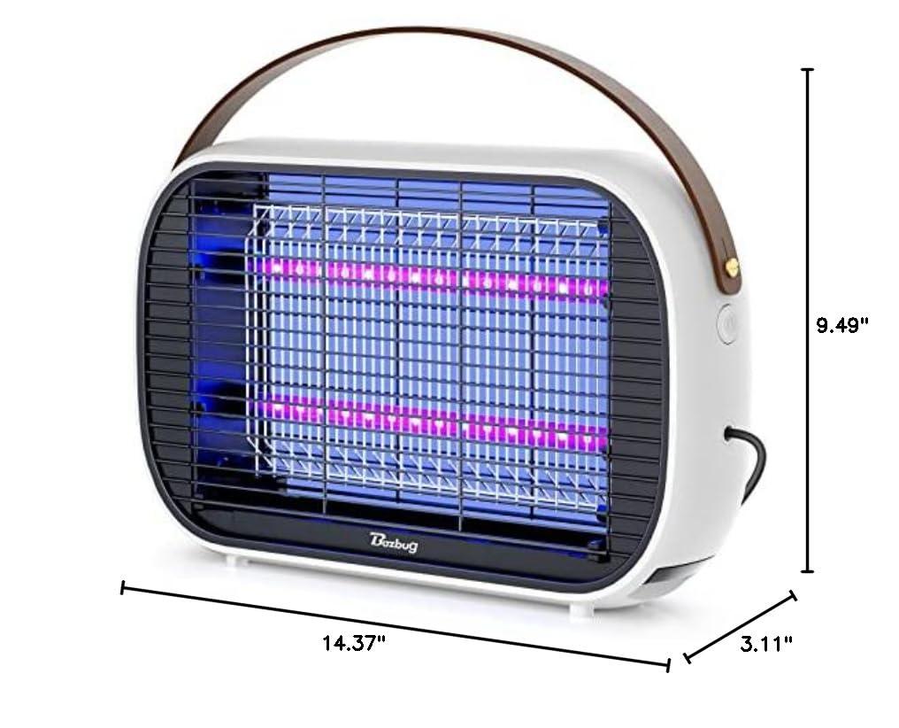 Buzbug LED Bug Zapper Indoor, 10 Years Lifespan Lamp Sustainable Less Power, Durable High-Voltage Electric Mosquito Zapper, Fly Trap Mosquito Trap, Fly Killer -MA015B