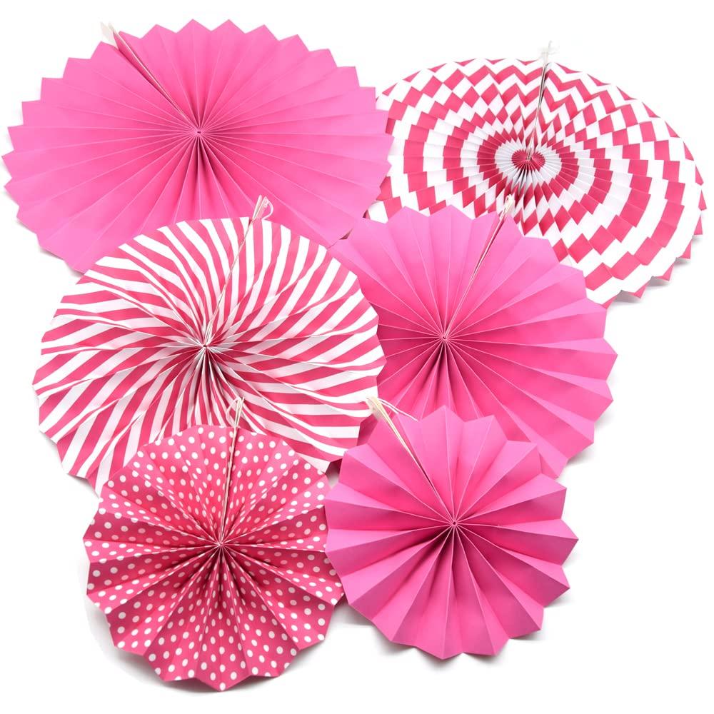 Wmenjiazihan 1 Clearance Hanging Paper Fans Party Set Silver Round Pattern Paper Garlands Decoration For Birthday Shower Graduation Retirement Set Of 6 Inverted Wobbler