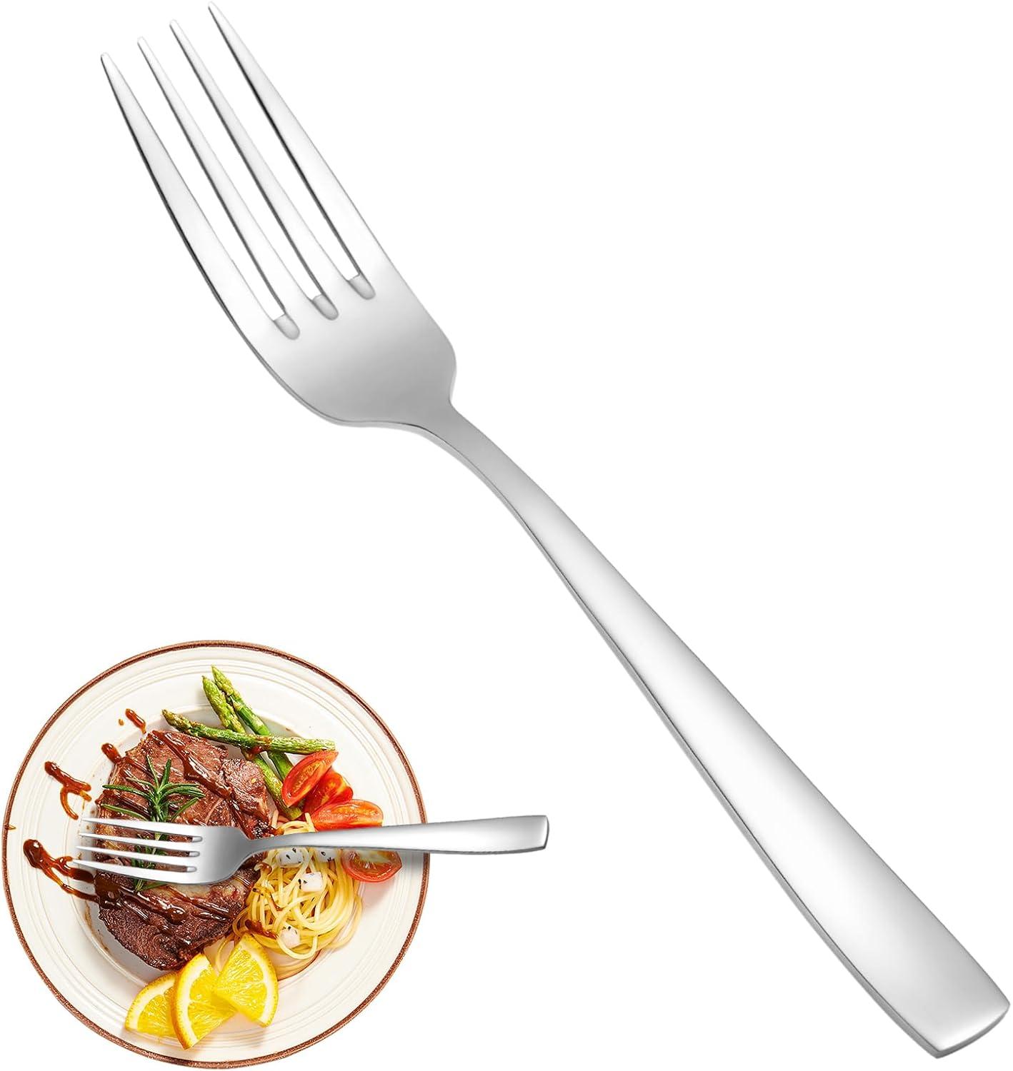 Set of 16 Mirror Finish Stainless Steel Dinner Forks