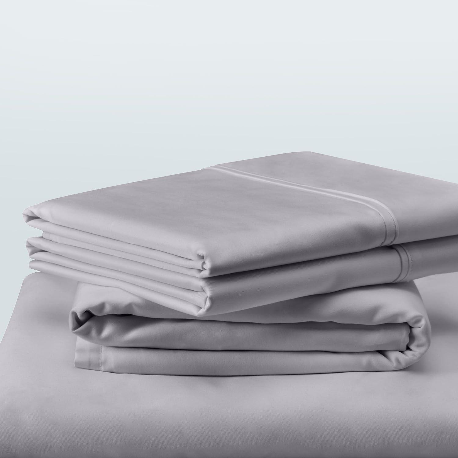 Tempur-Pedic Tempur-Classic Cotton Sheet Set Cool Gray, Twin, Adult