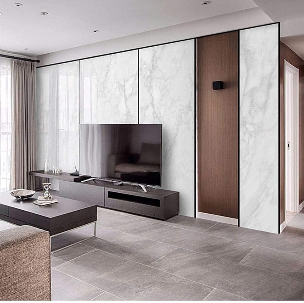 Abyssaly 15.7" x 118"Marble Paper Granite Gray/White Self Adhesive Removable Gloss Vinyl Film Decorative for Countertops Furniture Renovated Wallpaper Shelf Effect