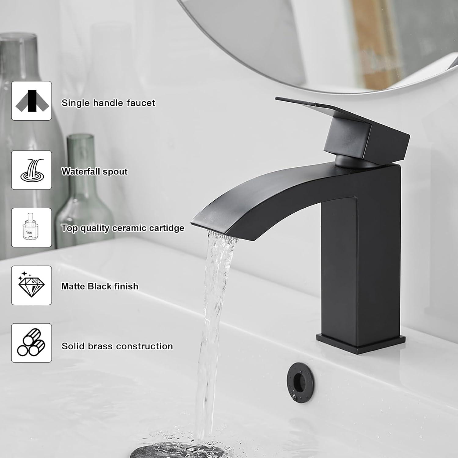 Vessel Sink Faucet Single-handle Bathroom Faucet with Drain Assembly