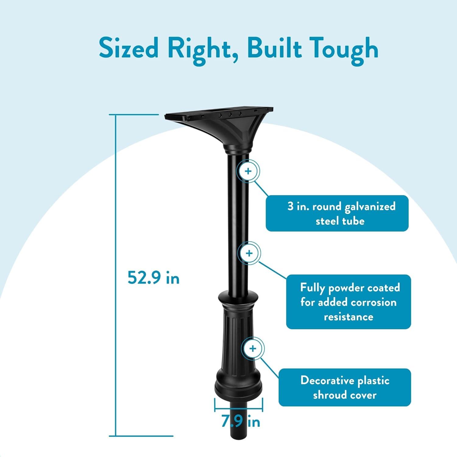 Architectural Mailboxes Elevado 52.91'' H Round Decorative Post