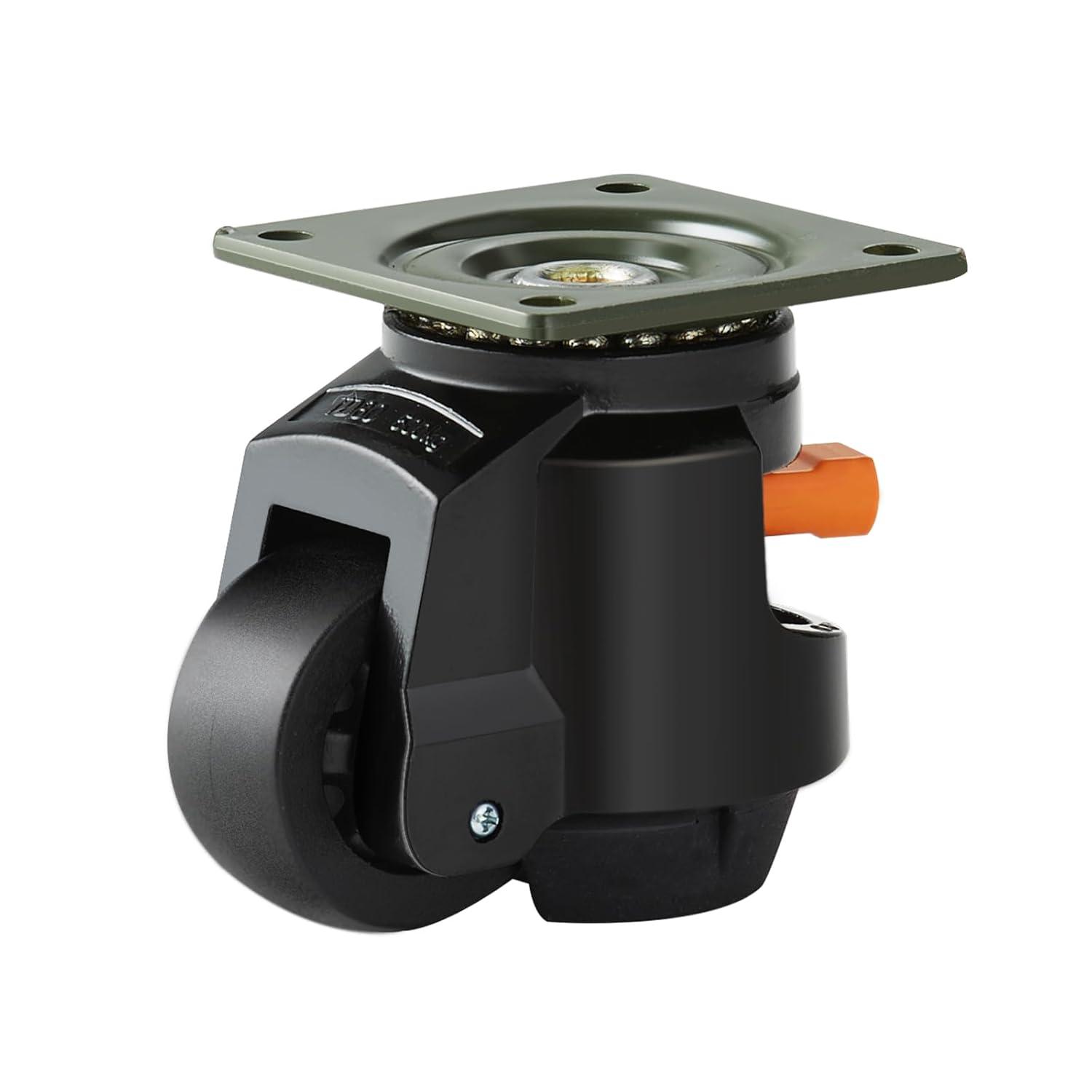 Leveling Casters, Set of 4, 2200 lbs Total Load Capacity