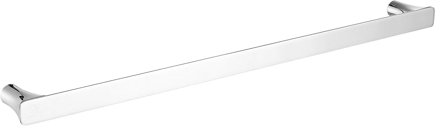 Polished Chrome 25'' Wall Mounted Towel Bar