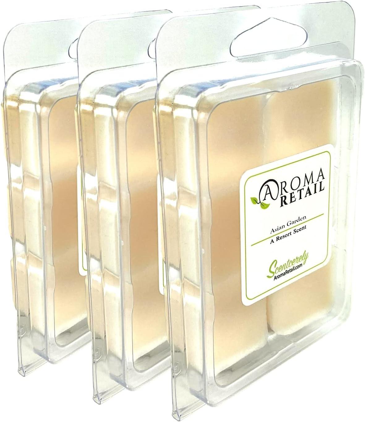 Aroma Retail Asian Garden Soy Wax Melts for Wax Warmer Floral Scent, 3-Pack