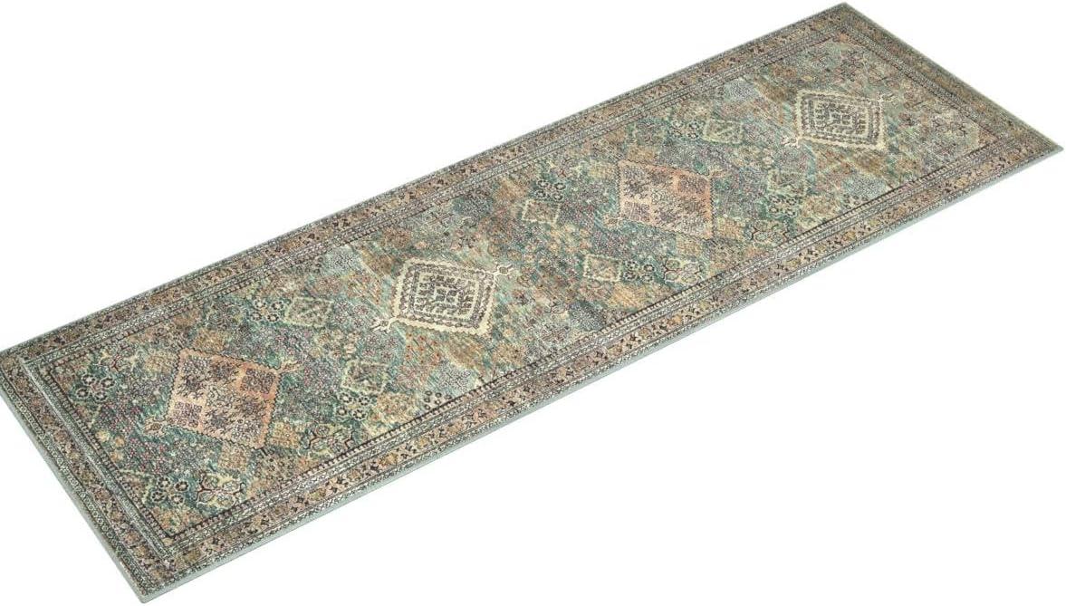 Sinclair III Rug by Magnolia Home by Joanna Gaines x Loloi - Turquoise and Multi / 2' x 5'