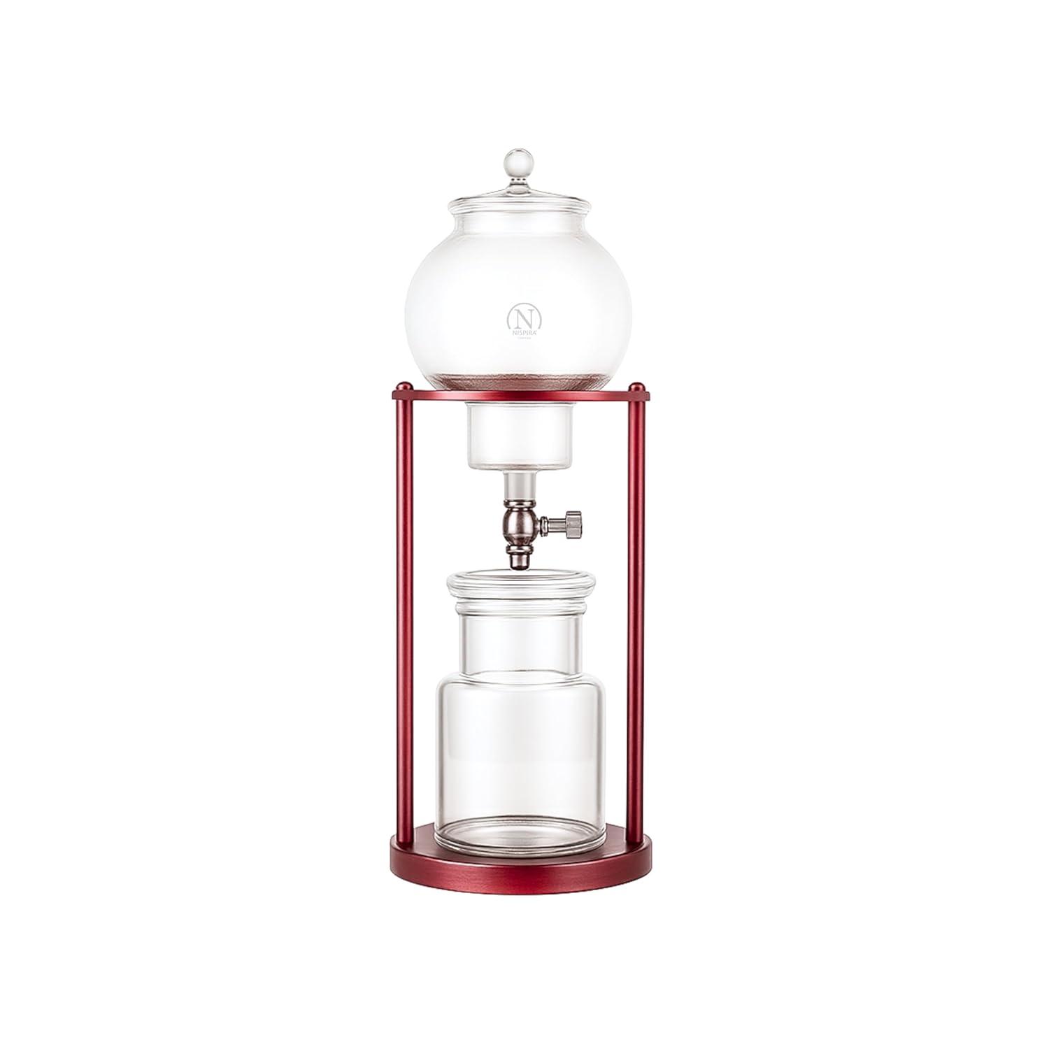 NISPIRA Luxury Ice Cold Brew Dripper Coffee Maker in Stainless steel, 600 ml Copper