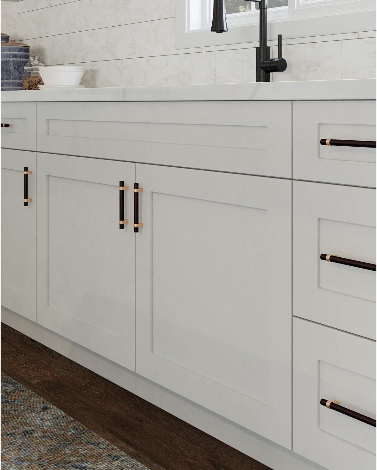 Design House 561514 Brookings Unassembled Shaker Sink Base Kitchen Cabinet 48x34.5x24, White