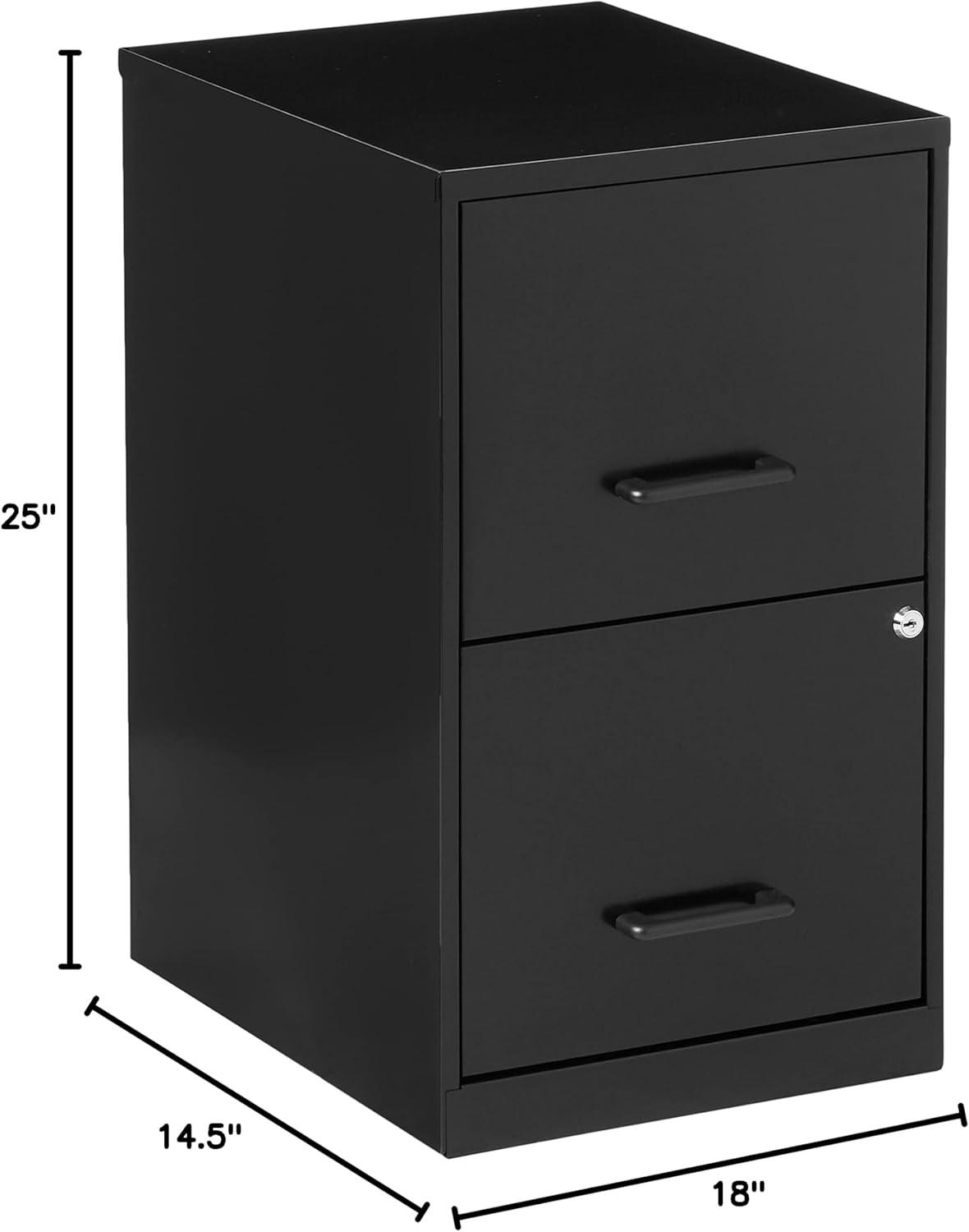 Soho 14.3'' Wide 2 -Drawer Steel File Cabinet