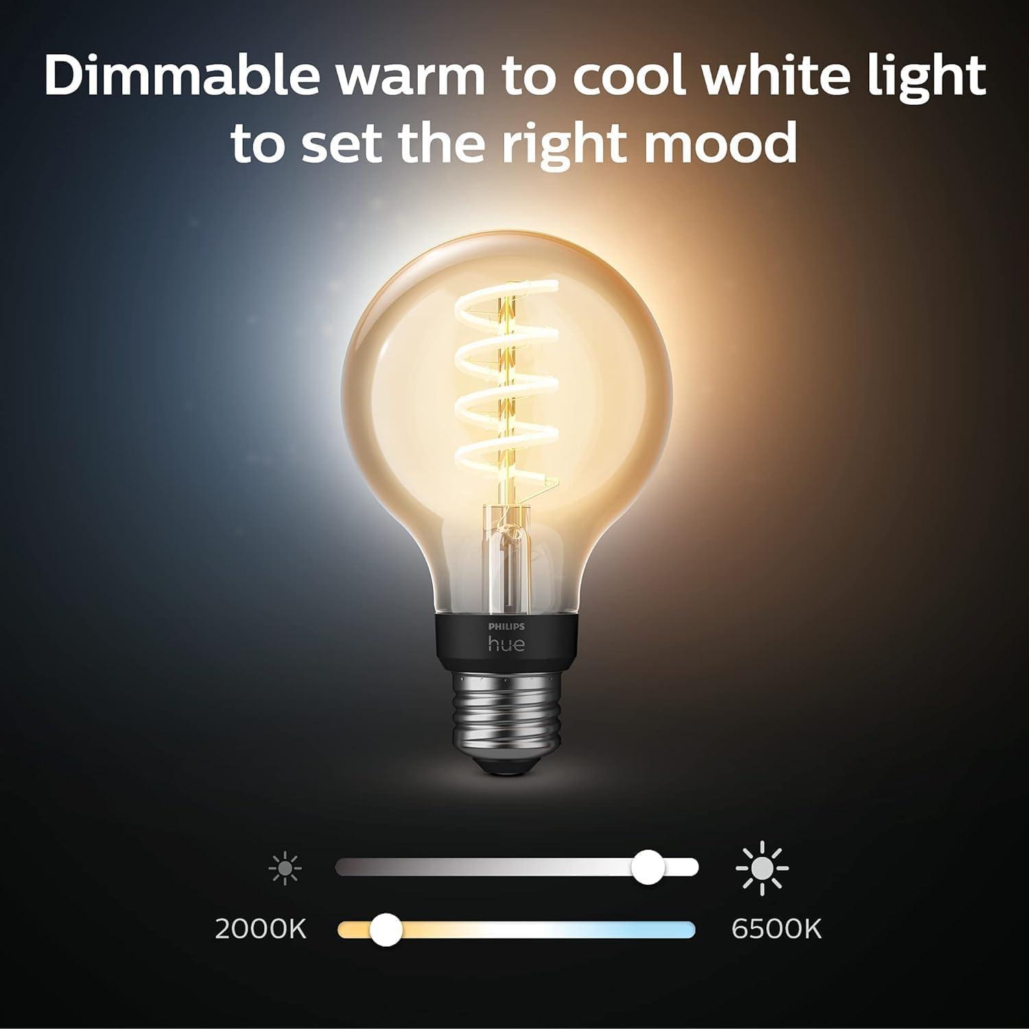Philips Hue LED Filament Light Bulb