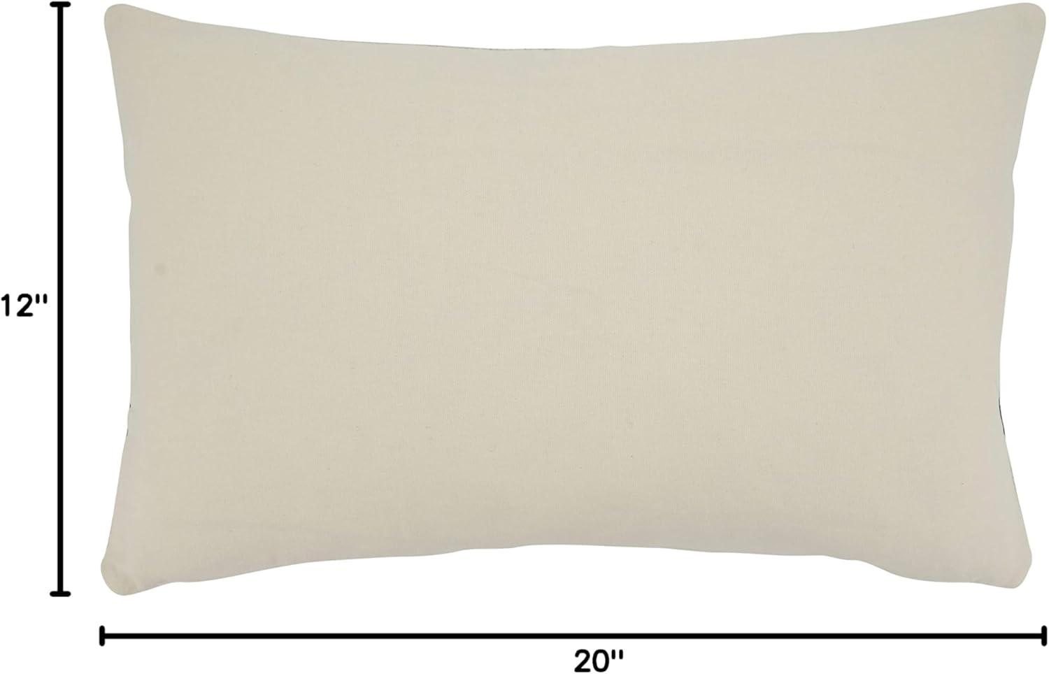Saro Naviguer Collection Appliqued Cotton Throw Pillow