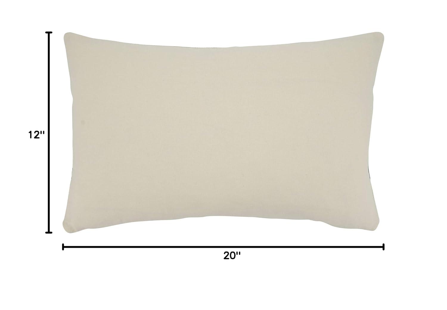 Saro Naviguer Collection Appliqued Cotton Throw Pillow