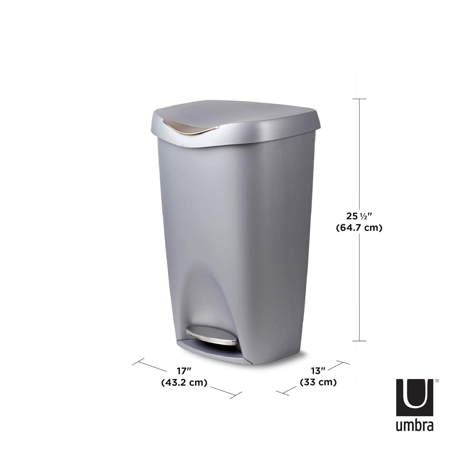 Umbra 13gal Brim Step Trash Can