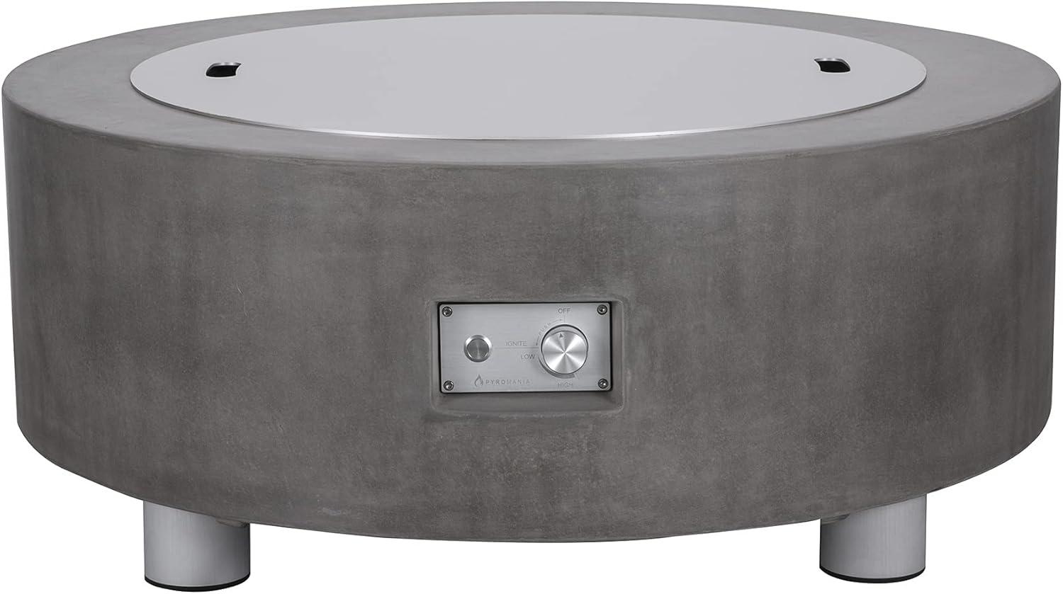 31" Silver Aluminum Round Fire Pit Burner Cover