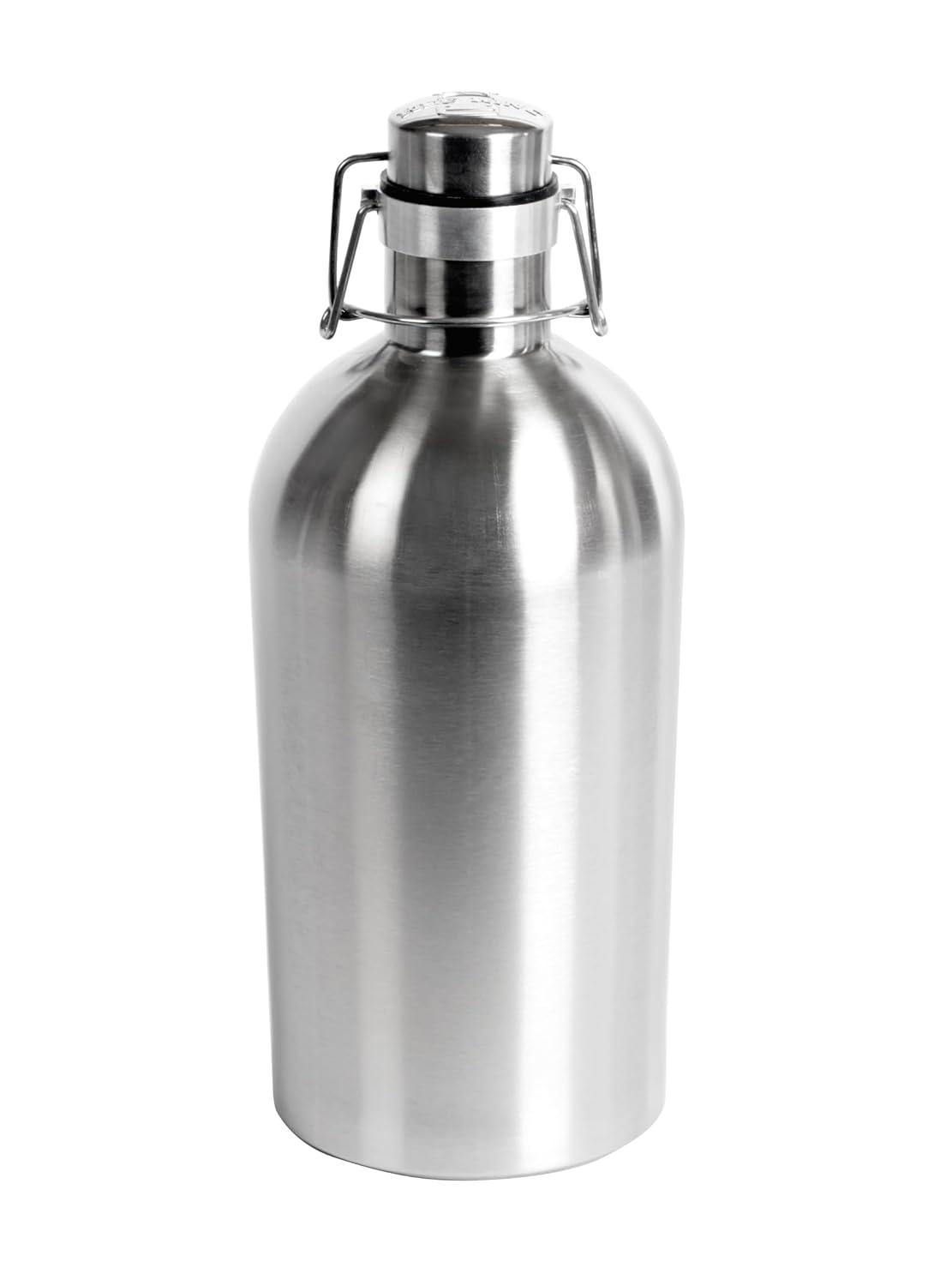 Growler - 64 oz. Stainless Steel, Swing-Top Lid