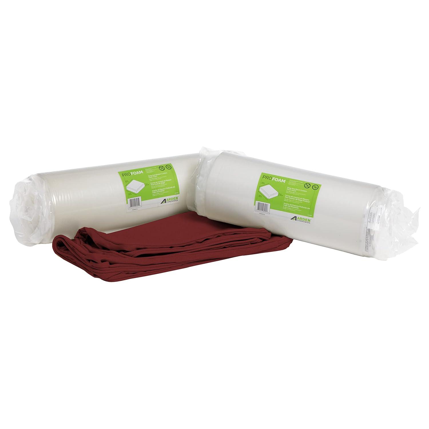 Arden Selections ProFoam Performance Outdoor Deep Seating Cushion Set 22 x 22, Classic Red