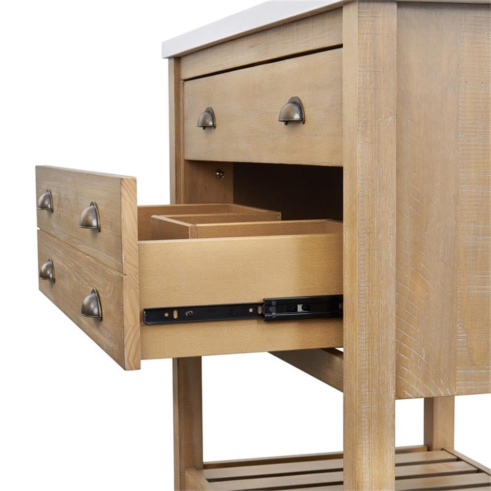 Martin Svensson Home Monterey 37" Wood Single Bathroom Vanity Driftwood