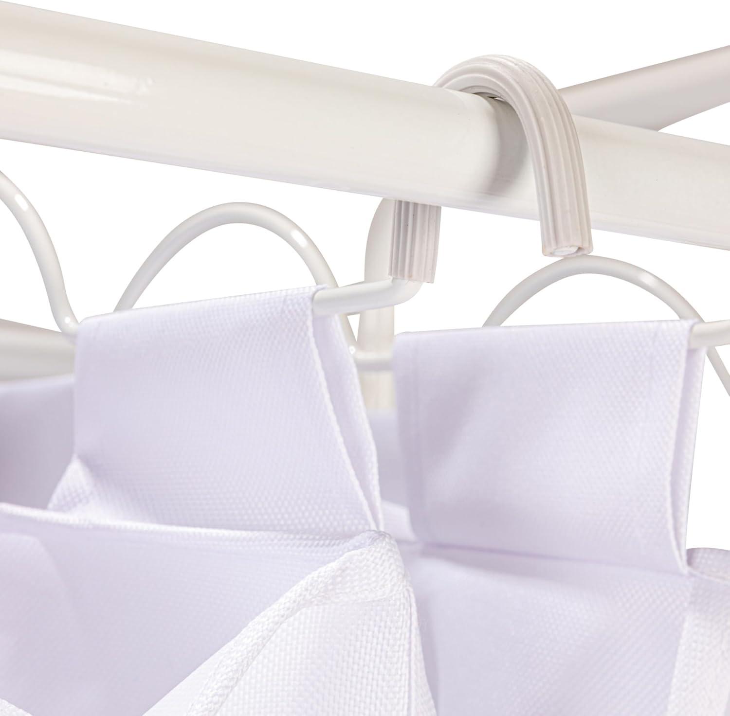 Rolling Laundry Sorter, 4 Bag Laundry Sorter Cart with Washable and Removable Bags, White