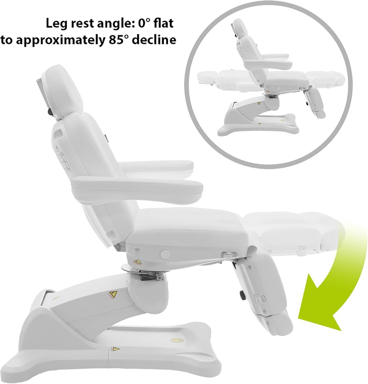 SKINACT Malibu Electric Medical Spa Treatment Chair/Table (White)