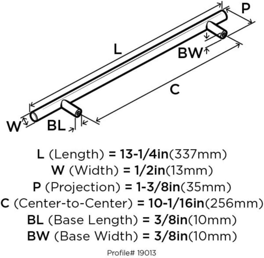 Wayfair Basics® Bar Pulls 10 1/16" Center to Center Bar Pull