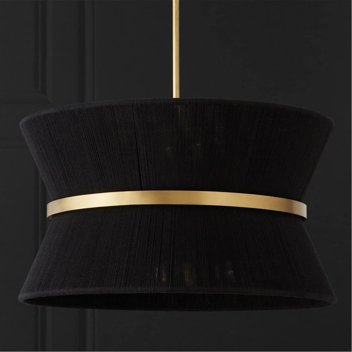 8 Light Pendant-Black Rope/Patinaed Brass Finish Capital Lighting 341281Kp
